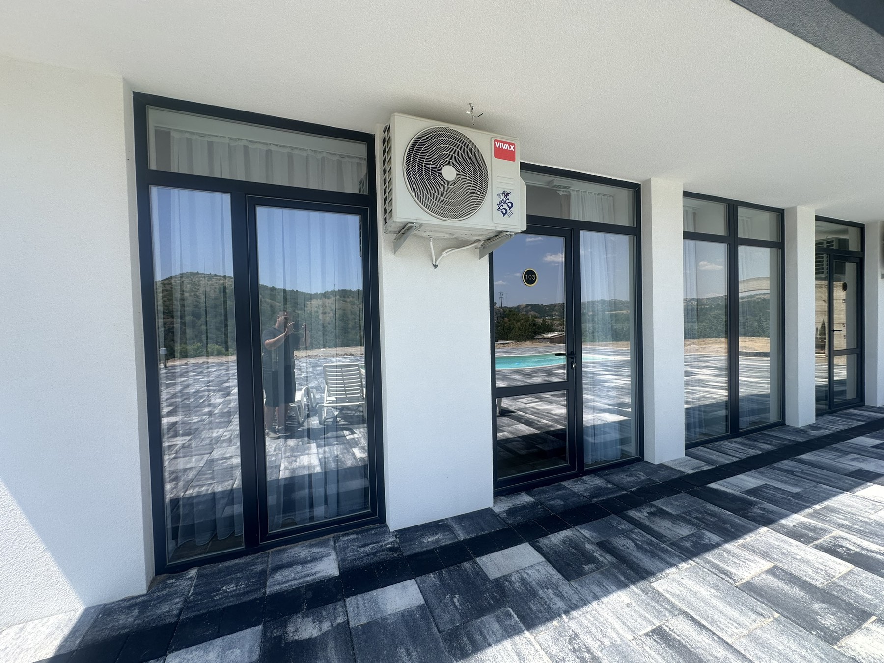Apartment 102: Ground Floor pool view